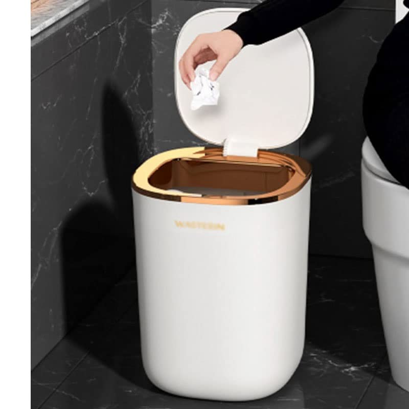 UXZDX Akıllı çöp tenekesi Otomatik İndüksiyon çöp tenekesi Ev Mutfak Tuvalet çöp tenekesi Su Geçirmez kapaklı çöp