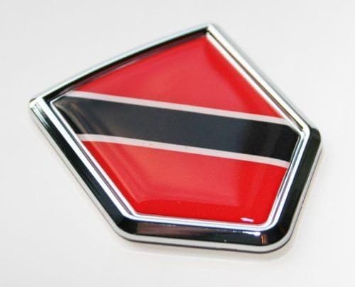 Trinidad ve Tobago Bayrağı Çıkartması Araba Krom Amblem Sticker