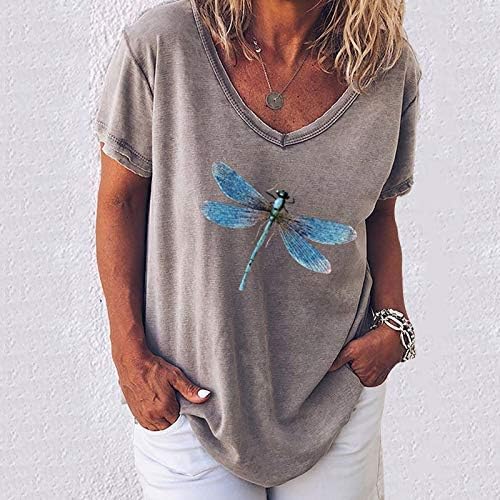 Ekip Boyun Tişörtü Hafif Grafik Temel Uzun Kollu Gevşek Fit T-Shirt Kadınlar için Moda Rahat Yaz