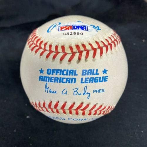 Larry Yogi Berra NY Yankees 46-63 İmzalı Beyzbol PSA / DNA İmzalı Beyzbol Topları
