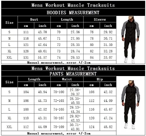 Erkek 2 Parça Kıyafetler Egzersiz eşofman takımı Fermuar Hoodies Spor koşu pantolonları Setleri Rahat Spor Takım Elbise