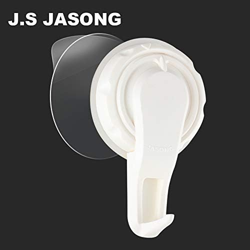 J. S JASONG Süper Güçlü Yapışkanlı Kancalar, Havlu Kancaları, Ağır Hizmet Tipi Duş Duvar Askıları, Banyo, Oturma Odası,