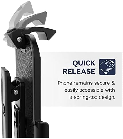 Kaplı Kemer Kılıfı için Tasarlanmış Samsung Galaxy S21 FE Şeffaf telefon kılıfı Kılıf Klipsi ile