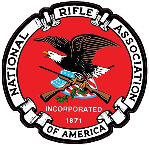 Oval 2 Ulusal Tüfek Derneği Amerika kırmızı 4x4 inç Sticker Çıkartma kalıp Kesim Vinil Yapımı ve Sevk ABD