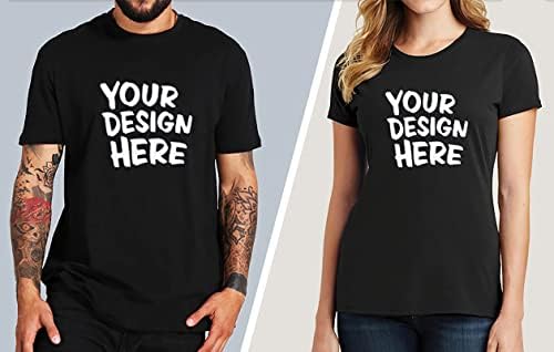 Özel T Shirt Erkekler Kadınlar için Tasarım Kendi Ön Arka Baskı Kişiselleştirilmiş T-Shirt