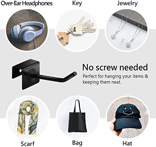 Ikee tasarım Kule, giysi, eşarp, şapka, anahtar ve maske asmak için 24 adet küçük Metal Panel kanca askısı. Siyah