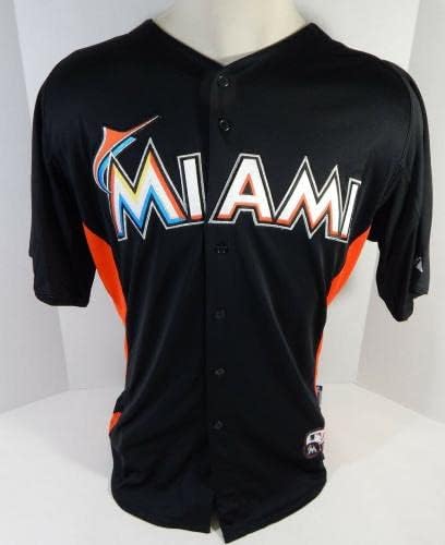 2012-13 Miami Marlins Adam Reifer 30 Oyun Kullanılmış Siyah Forma ST BP 44 643 - Oyun Kullanılmış MLB Formaları