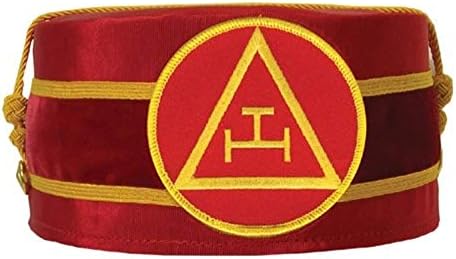 Kraliyet Kemeri Masonik Üçlü Tau Kap Kırmızı