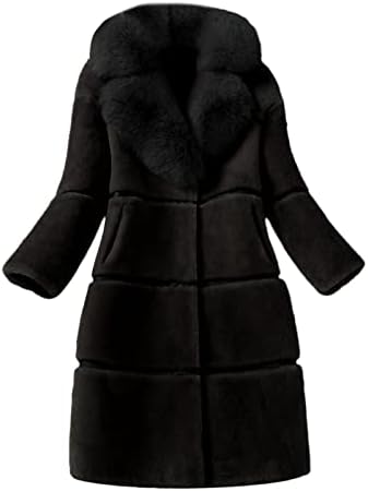 Sonbahar Ceketler Kadın Faux Palto Zarif Kalın Sıcak Moda Giyim Uzun Sahte Ceket Peluş Ceket Sıcak Ve Yumuşak