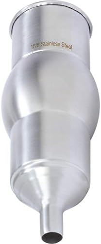 Maxam Paslanmaz Çelik 4 Aşamalı Şarap Havalandırıcı Drinkware, 6 x 2-1 / 2 x 2-1 / 2