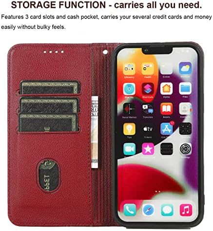 TOHULLE iPhone X iPhone Xs Kılıf, Premium PU deri cüzdan Kılıf kart tutucu Kickstand Dahili Manyetik Kapatma Ekose