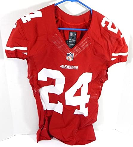 2013 San Francisco 49ers Anthony Dixon 24 Oyunu Yayınlandı Kırmızı Forma 40 DP35646 - İmzasız NFL Oyunu Kullanılmış