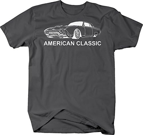Amerikan Klasik Thunderbird T-Kuş nostaljik araba Grafik T Shirt Erkekler için