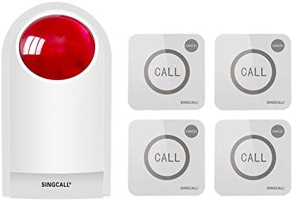 Strobe Siren Panik Alarm Düğmesi Ev bakımı için ışıklı Siren alarmı Yüksek sesle açık SOS Uyarı Sistemi Mağaza Otel