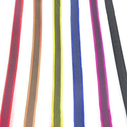Renk ve Gri Sapsız Süper Kavrama Tasması, 0,79 inç x 16,4 ft, Siyah-Gri