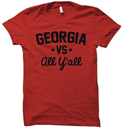 Georgia, All You'all Collegiate Tişörtüne Karşı (Kırmızı