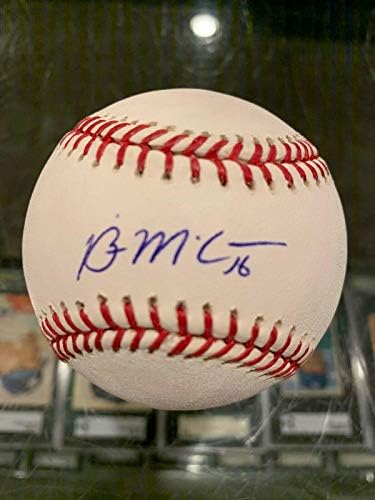 2009 Wbc Brian Mccann Braves Atlanta Braves İmzalı Beyzbol Jsa Mint Petco İmzalı Beyzbol Topları