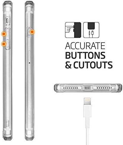 TENOC Telefon Kılıfı için Uyumlu iPhone 8 Artı ve iPhone 7 Artı, temizle Kılıfları Sevimli İnce Şeffaf Yumuşak TPU