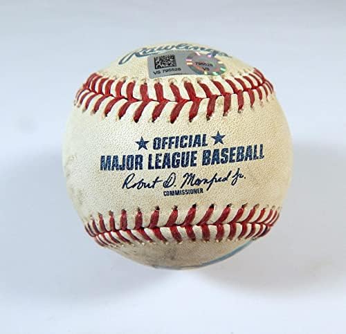 2021 Los Angeles Dodgers Colorado Rockies Oyunu Kullanılmış Beyzbol Vesia CJ Cron Faul Oyunu Kullanılmış Beyzbol Topları