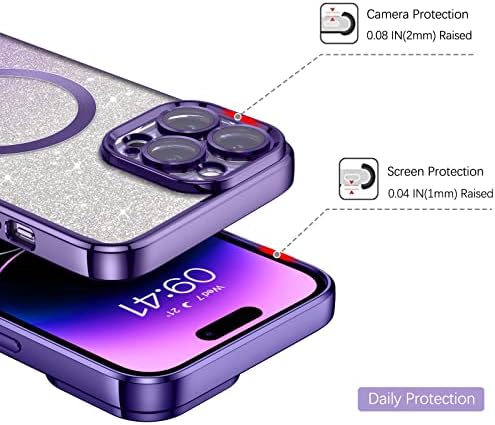 VENİNGO iPhone 14 Pro Max Telefon Kılıfı, iPhone 14 Pro Max Kılıf [MagSafe ile Uyumlu] [Araç Montajı Desteklenir]