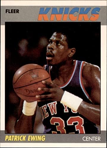 1987 Fleer 37 Patrick Ewing New York Knicks (Basketbol Kartı) NM / MT Knicks Georgetown