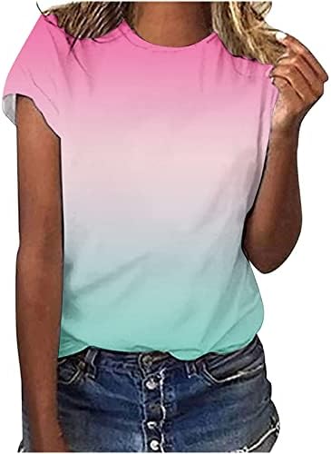 Bluz Tshirt Kızlar için Sonbahar Yaz 2023 Kısa Kollu Tekne Boyun Pamuk Kuş Çiçek Grafik Casual Bluz 3P 3P