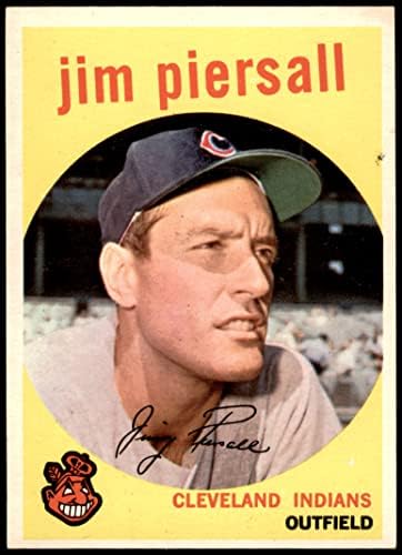1959 Topps 355 Jimmy Piersall Cleveland Kızılderilileri (Beyzbol Kartı) NM Kızılderilileri