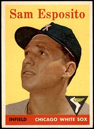 1958 Topps 425 Sammy Esposito Chicago White Sox (Beyzbol Kartı) ESKİ / MT + White Sox