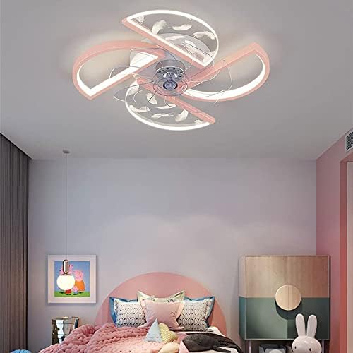 USMJQVZ İskandinav Minimalist Fan tavan lambası LED 36 W tavan vantilatörleri ile ışıkları ve uzaktan yemek odası