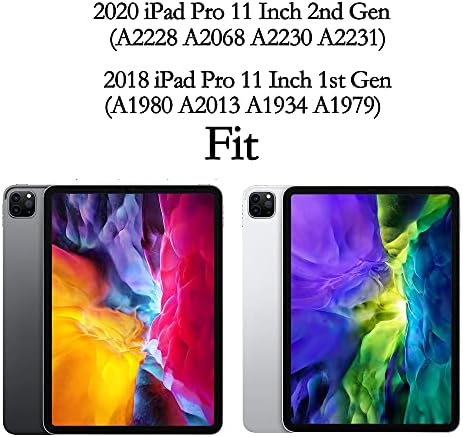 ıPad Pro 11 Kılıf iPad 11 inç Kılıf Darbeye Dayanıklı Ultra İnce Hafif Standı Kılıf için 2018 2020 iPad Pro 11 inç-Camo