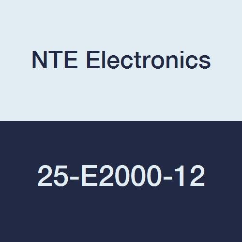 NTE Electronics 25-E2000-12 Serisi 25-E2000 Euro Tarzı Terminal Bloğu Bariyer Şeridi, Çift 20 Amp, 12 Kutuplu, 8,2