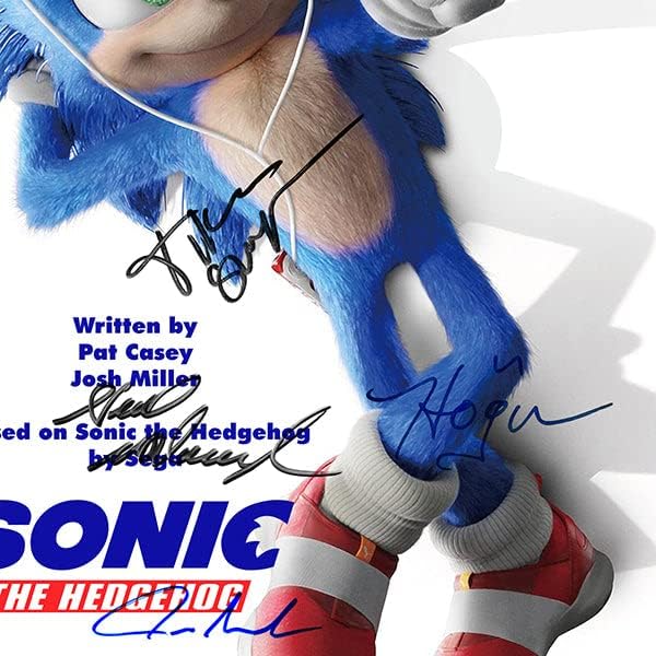 Sonic The Hedgehog Komut Dosyası Sınırlı İmza Sürümü Stüdyo Lisanslı Özel çerçeve