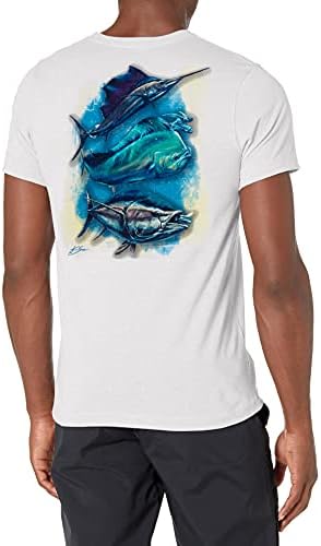 HUK erkek Kc Scott Kısa Kollu Tişört / Performans Balıkçılık T-Shirt