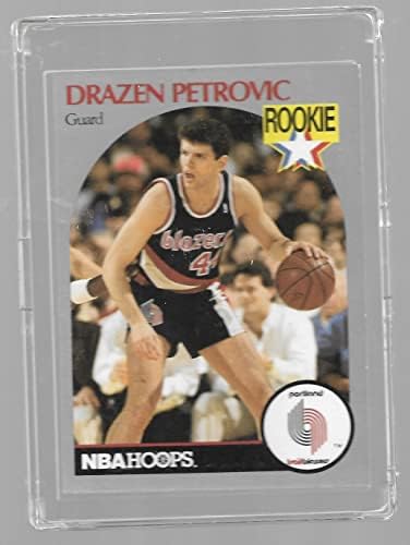 1990-91 Çemberler Basketbol 248 Drazen Petrovic RC Çaylak Kartı Portland Trail Blazers