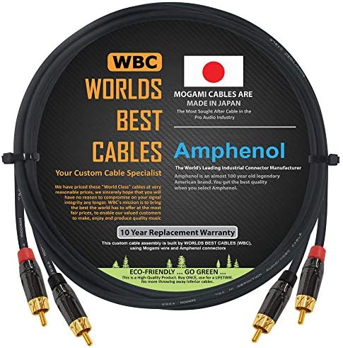 4.5 Ayak – DÜNYANIN en iyi kabloları tarafından özel olarak üretilen yüksek Çözünürlüklü Ses Bağlantı Kablosu Çifti-Mogami