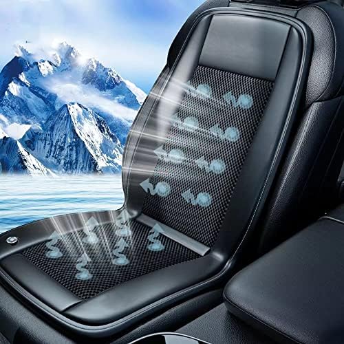 DE.EV Soğutma Araba koltuk minderi - 10 Fanlar ve 3 Ayarlanabilir Sıcaklık 12/24V Sistemi-15s Yaz Sürüşü için Hızlı