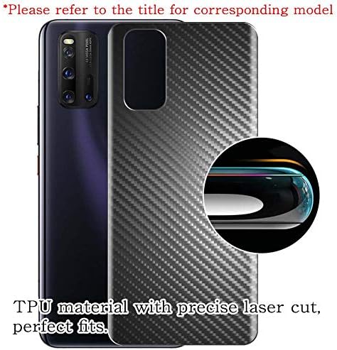 Puccy 2 Paket arka Ekran Koruyucu Film ile uyumlu Motorola Moto bir 5G ACE Siyah Karbon TPU Koruyucu Kapak ( Temperli