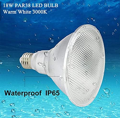 PAR38 LED Projektör Ampul E26 18W (180W Eşdeğeri), 4'lü Paket Yumuşak Beyaz 3000K, Kısılabilir, Hava Koşullarına Dayanıklı