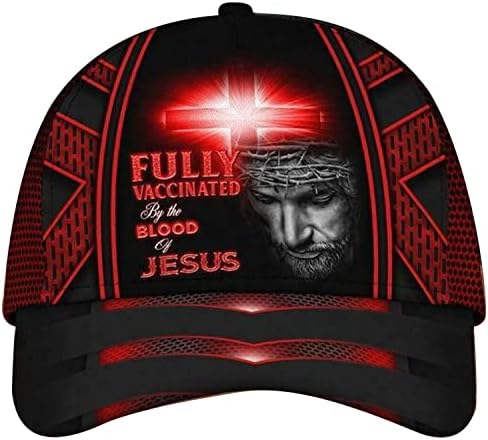 İsa kırmızı ışık haç tamamen isa'nın kanıyla aşılanmış beyzbol şapkası İsa haç kırmızı karbon beyzbol şapkası