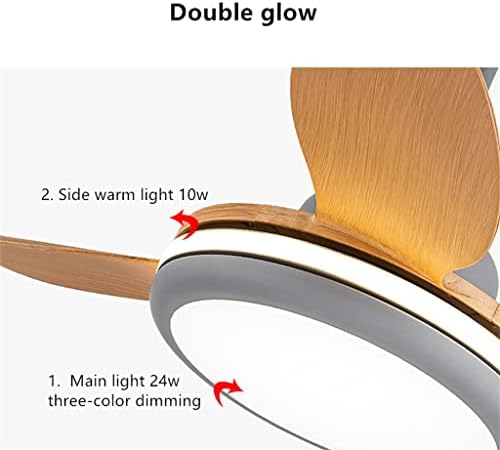 DANN LED tavan lambası fanı ışık aydınlatma uzaktan kumanda ışıkları yatak odası asılı oturma odası için ev sessiz