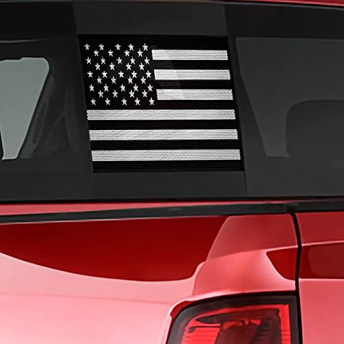 Önceden Kesilmiş Arka Arka Orta Cam Amerikan Bayrağı süslü çıkartmalar Vinil Fit Dodge Ram 2009-2021 için Dış Parçalar