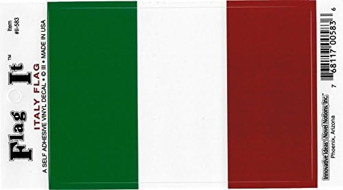 Otomobil, Kamyon veya Tekne için İtalya Bayrağı Çıkartması