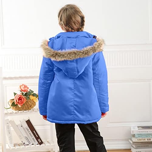 Çocuk Erkek Kız Kış Kalınlaşmak Ceket cepli kapüşonlu ceket Yürümeye Başlayan Rüzgar Geçirmez Fermuar Kalın Sıcak