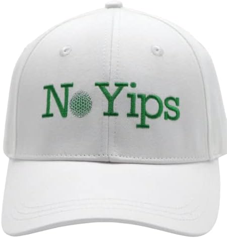 Golfçüler için Eğlenceli Bir Hediye-Yips Şapka Yok Beyaz, Yeşil