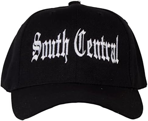 ÜST ŞAPKALAR Güney Merkez Los Angeles Şapka Eski İngilizce Ayarlanabilir Kap Siyah