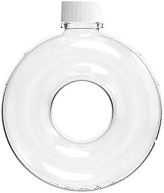 MKDSU Su Bardağı Yuvarlak çörek su bardağı Pot İçme Bardağı Çift Yaz Su Bardağı Spor Su Şişesi (Renk: Beyaz, Boyut: