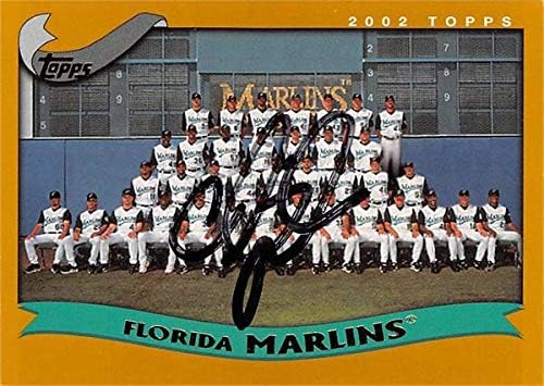 İmza Deposu 637807 Chris Aguila İmzalı Beyzbol Kartı-Florida Marlins-2002 Topps Takım No. 652
