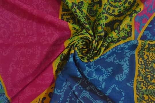 Kadınlar için Saree Vintage Sari %100 Saf Georgette İpek Çok Renkli Saree Baskılı 5 Yard Yumuşak Zanaat Kumaş Düğün