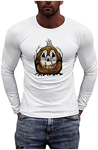 XXBR Uzun Kollu erkek tişörtleri, Sonbahar Grafik Baskılı Atletik Kas Egzersiz Spor Temel beyaz tişört Casual Tops