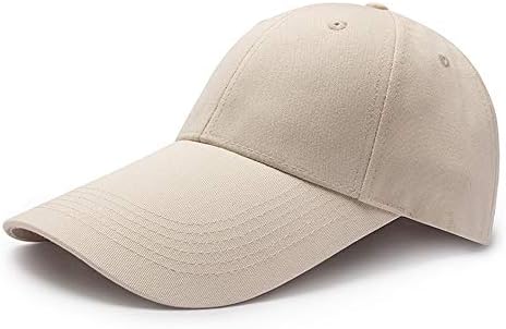 Yızhıchu1990 Erkekler Kadınlar Düz Ayarlanabilir Beyzbol Şapkası Süper Ekstra Uzun Fatura Şapka Strapback